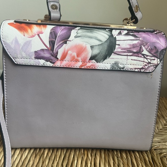 Dune Lovely Floral Lavender Handbag With Coin Purse - Picture 7 of 9